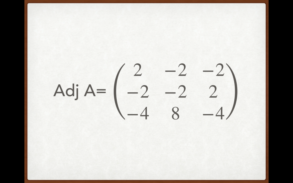 Cómo calcular la inversa de una matriz. Métodos para su solución. 20 Cómo calcular la inversa de una matriz. Métodos para su solución. adjunta de una matriz
