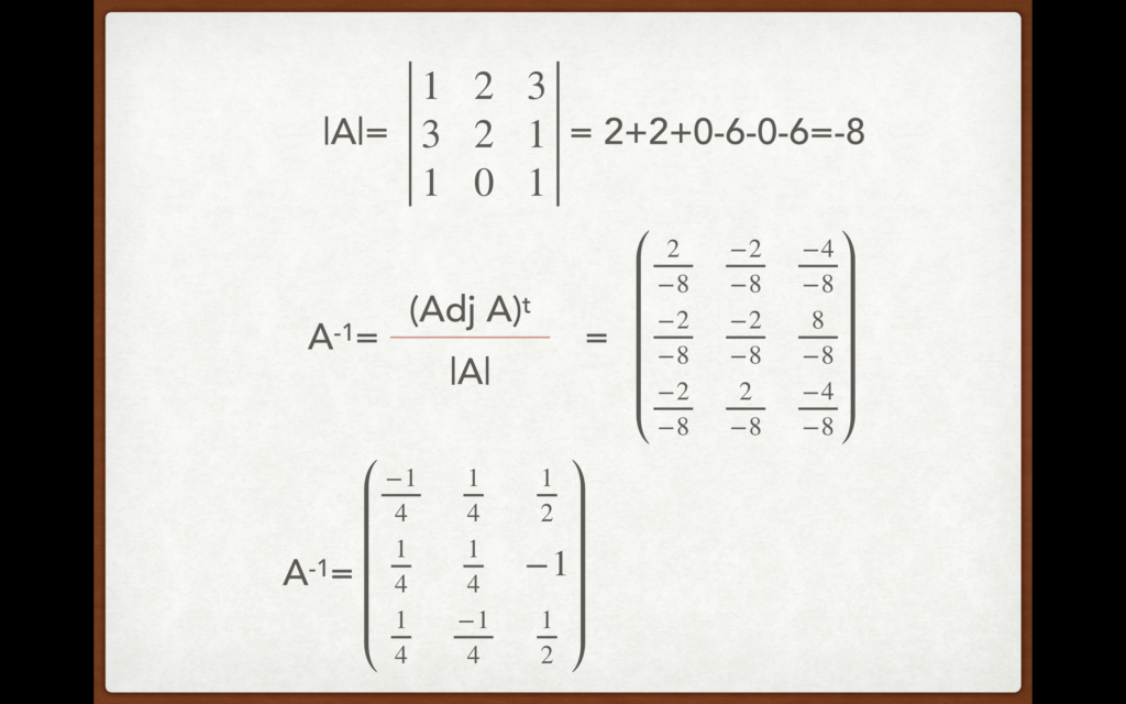 Cómo calcular la inversa de una matriz. Métodos para su solución. 22 Cómo calcular la inversa de una matriz. Métodos para su solución. ejercicios resueltos de matrices inversas